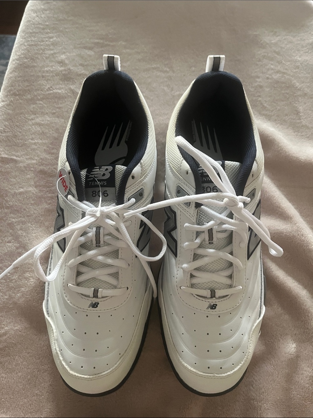 New Balance 806 Men's Tennis Shoes Size 12 Extra Wide 4E White - Unused